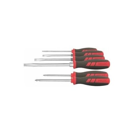 Holex Slotted and Phillips Screwdriver Set, 6 Pc 667312 4/2